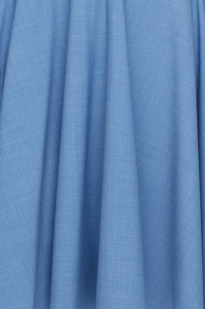 Aspyn Dress In Blue Melange Summer Wool 7
