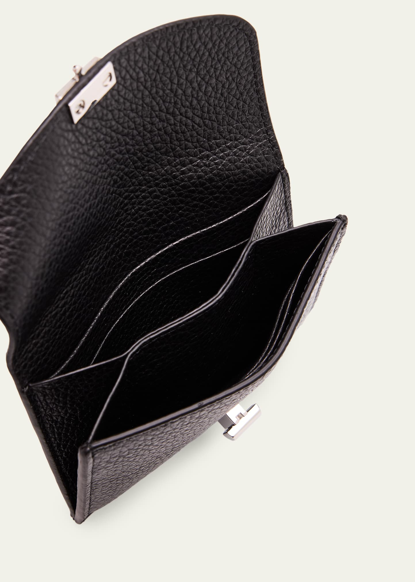 T-Lock Grained Leather Cardholder - 4