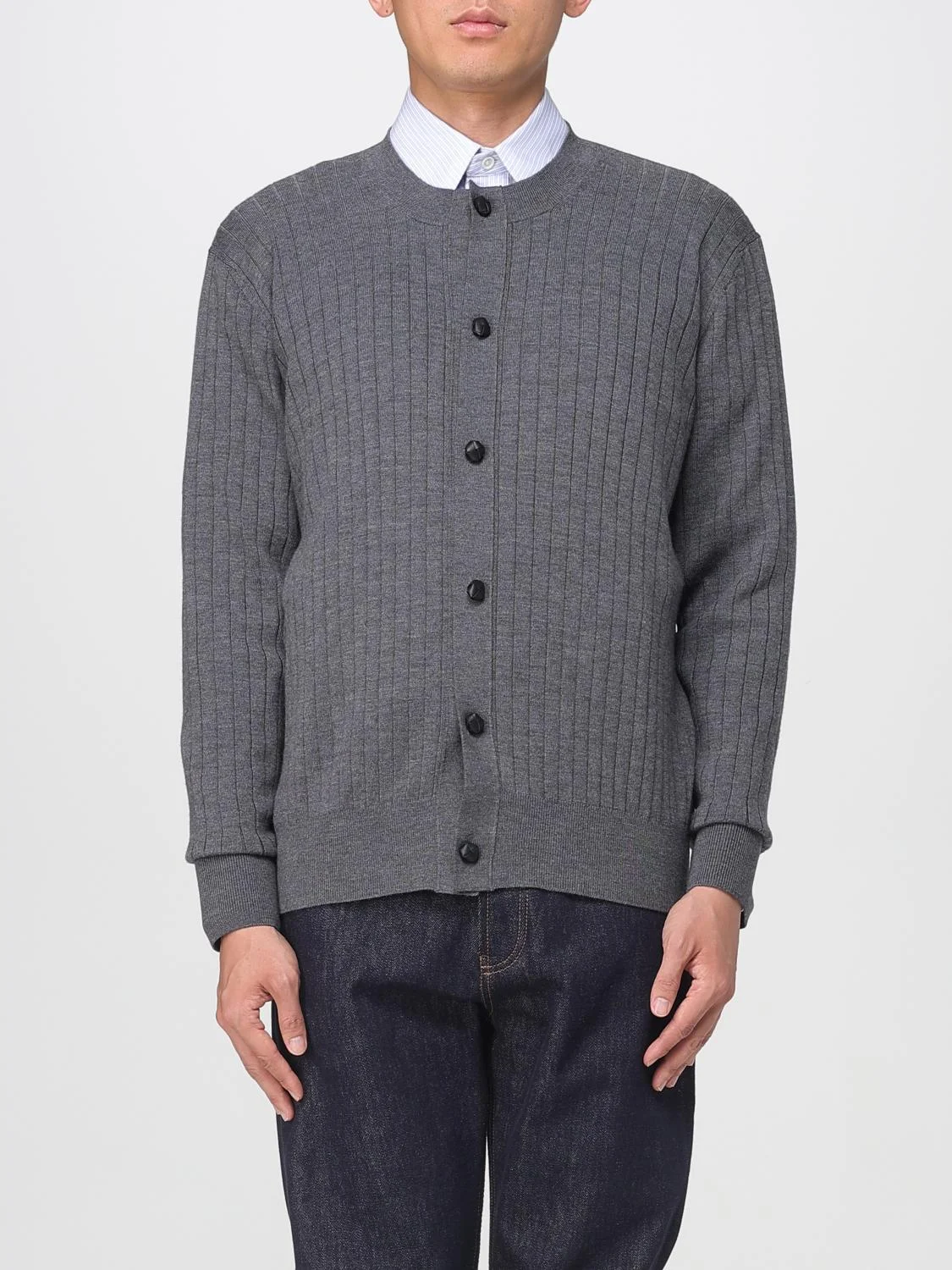 Bottega Veneta Sweater Men Grey - 1