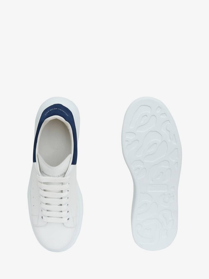 Men's Oversized Sneaker in White/paris Blue - 4