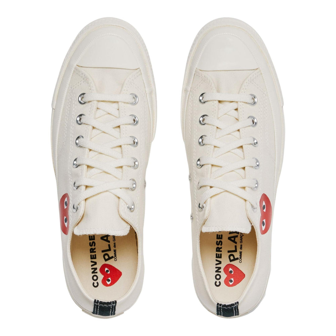 Converse Small Red Heart Low Top Sneakers - 3