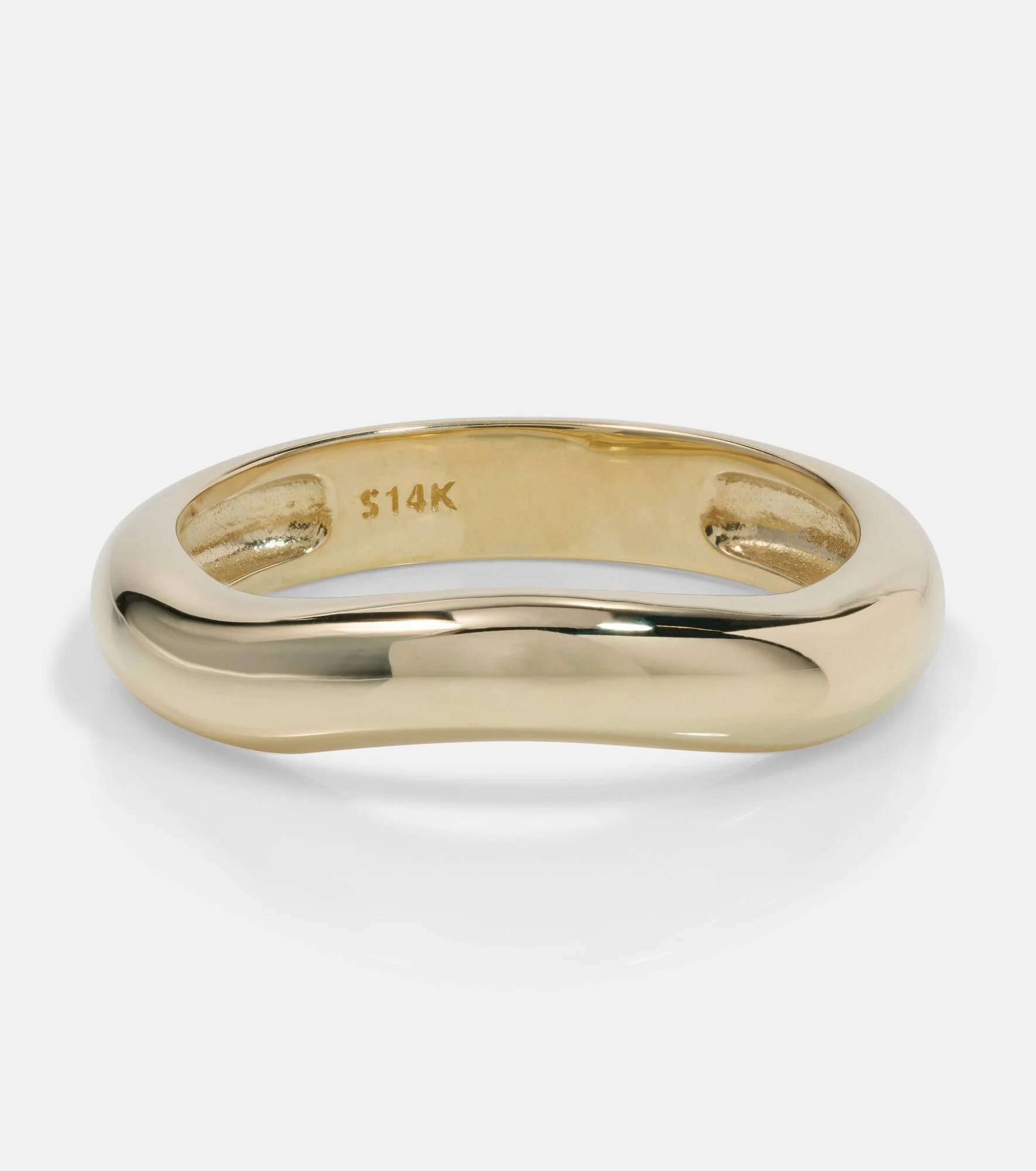 Bold Merge 14kt gold ring - 1