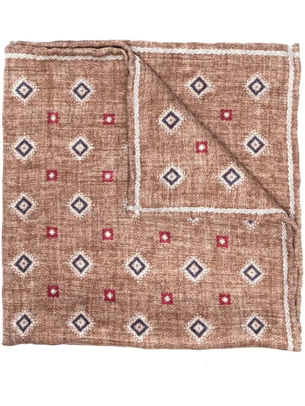 geometric-print pocket-square - 1