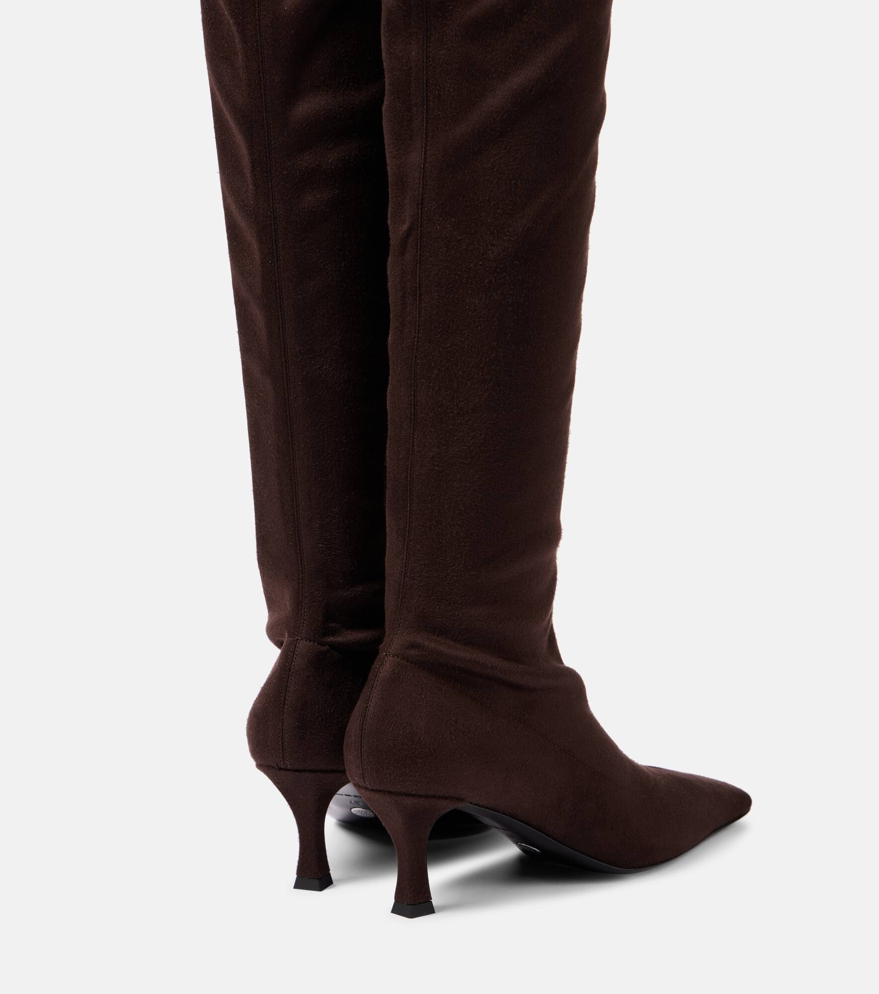 Suede over-the-knee boots - 3