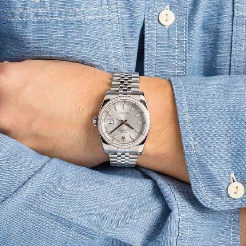 Rolex Datejust 116244 Stainless Steel Silver Index Dial - 5
