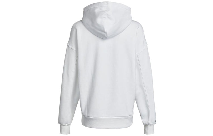 Converse Classic Logo Athleisure Casual Sports Fleece Lined Hoodie White 10021657-A02 - 2