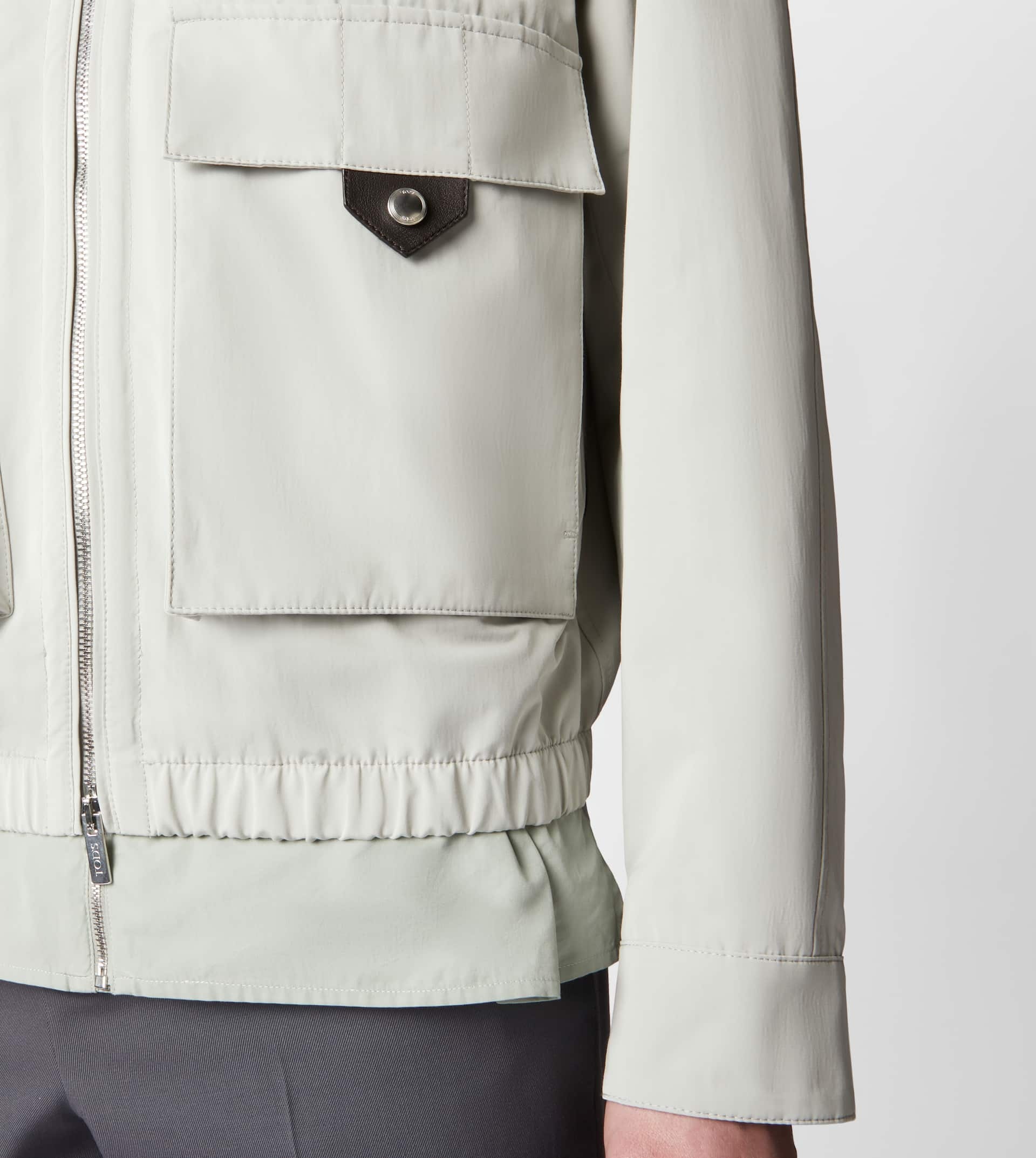 HOODED BLOUSON - GREY - 6