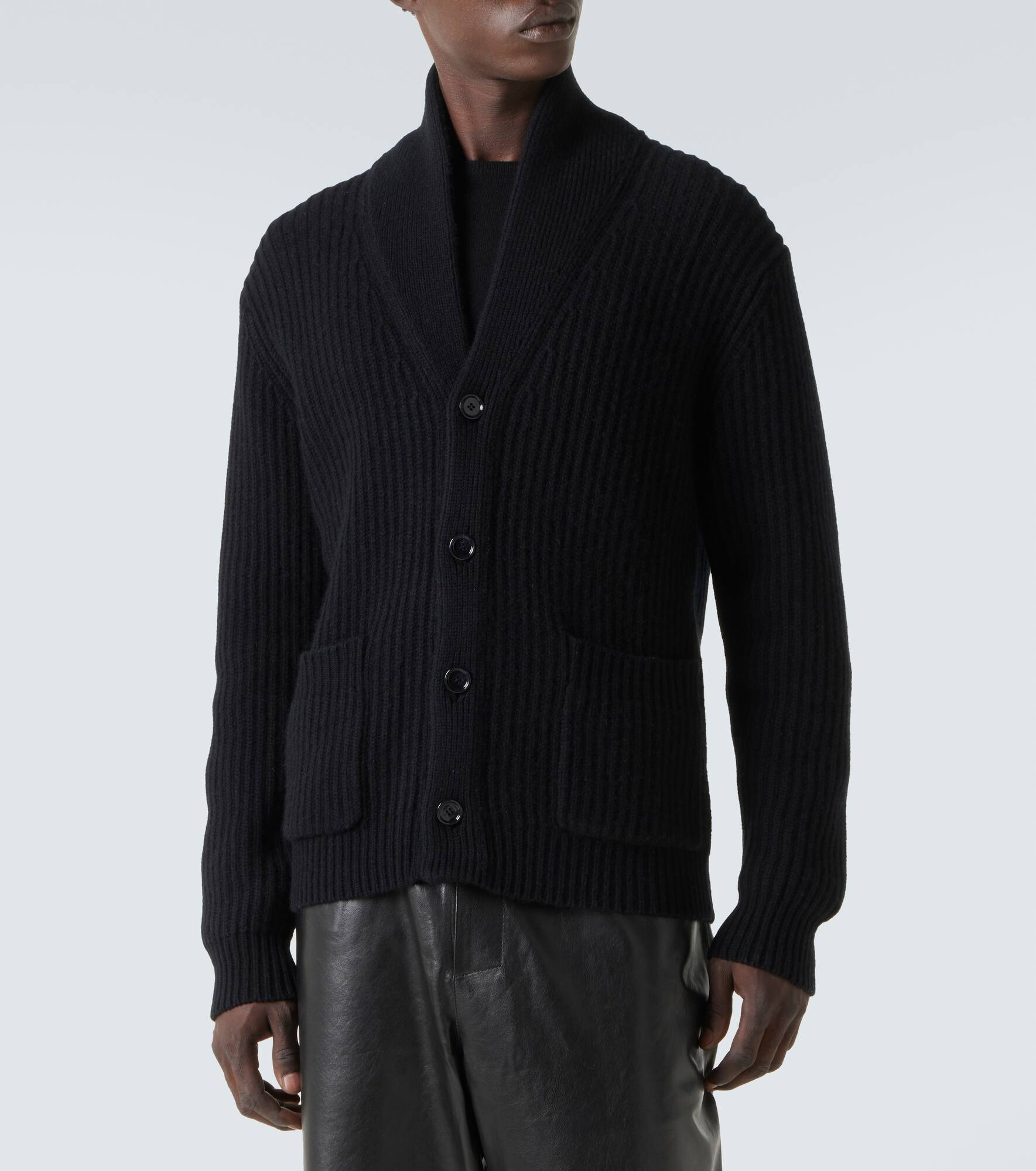 Wool and cashmere cardigan - 3