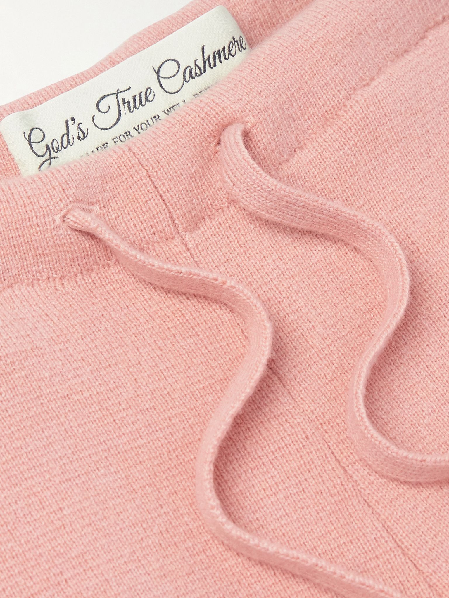Wanderer Tapered Embellished Cashmere Trousers Pink - 5