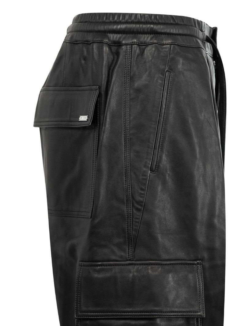 NAHMIAS leather cargo shorts outlook