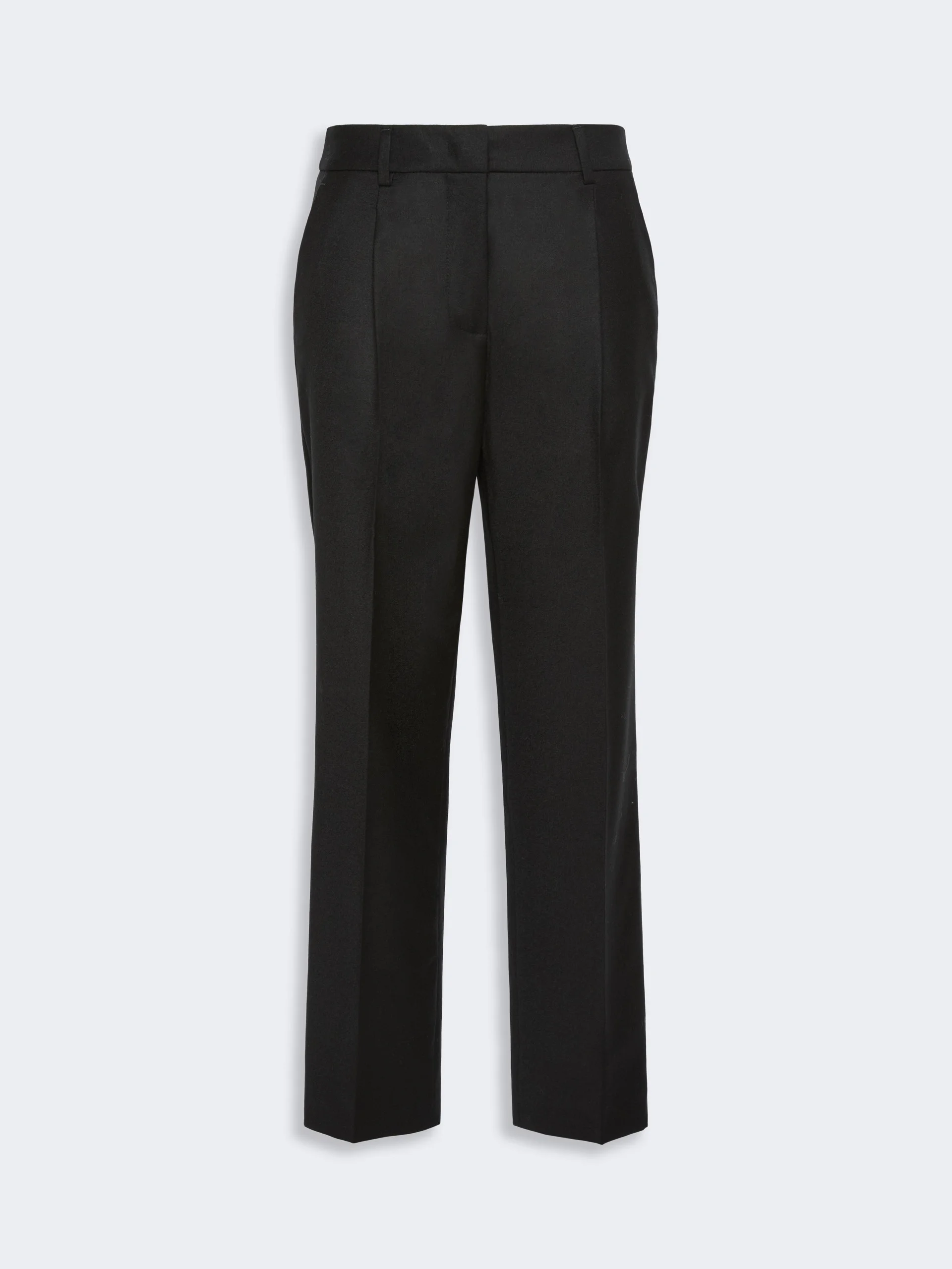 CALDAIA Stretch-flannel cropped trousers - BLACK - 1