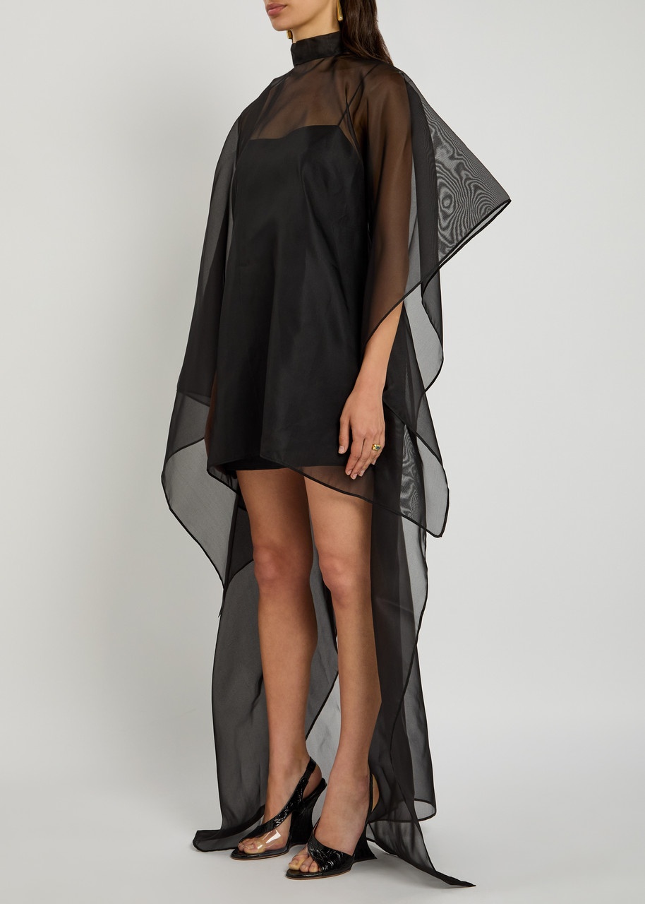 Taller Marmo Fantazia Sheer-silk Mini Kaftan Dress - 2
