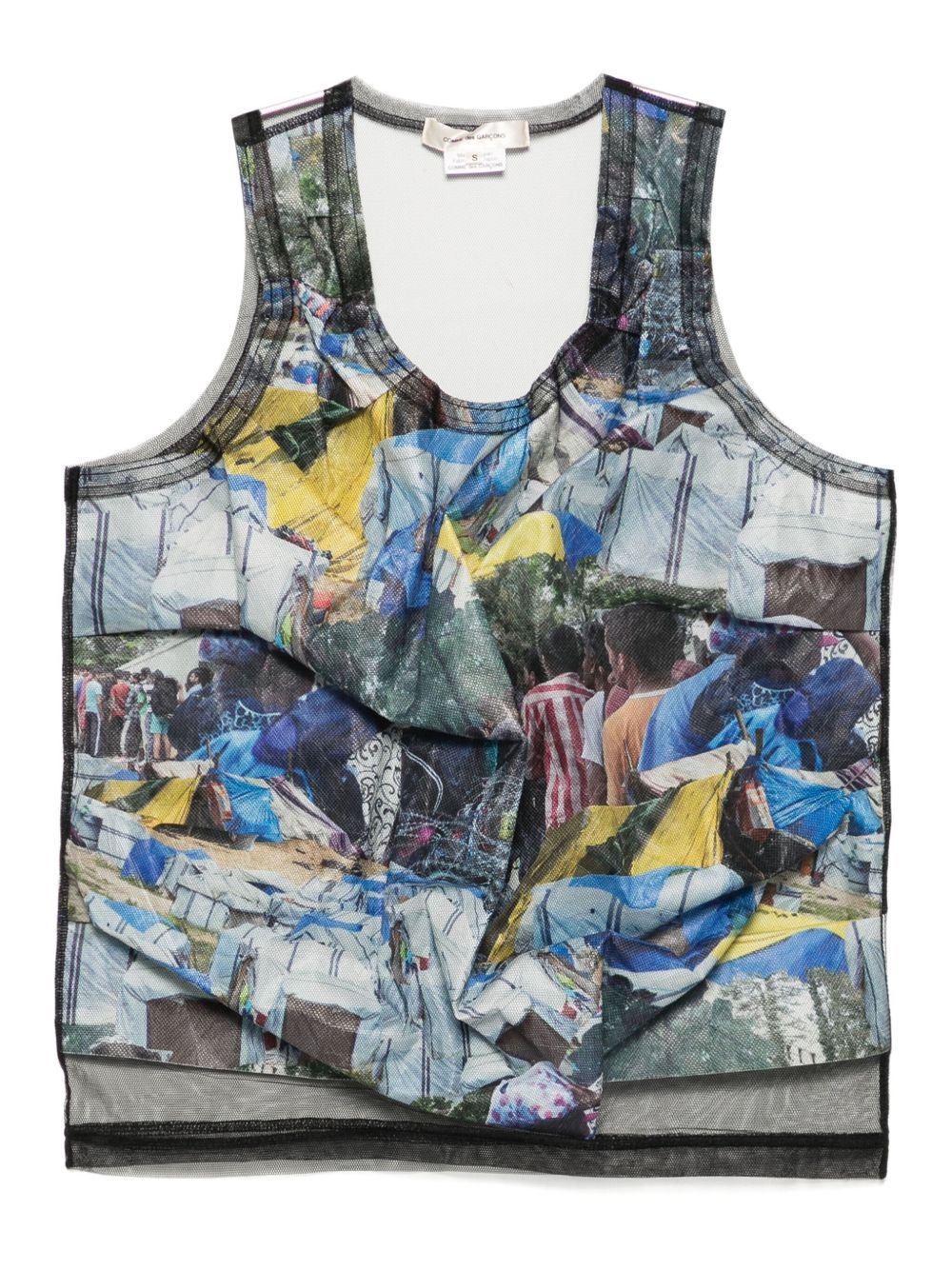 graphic-print tank top - 1