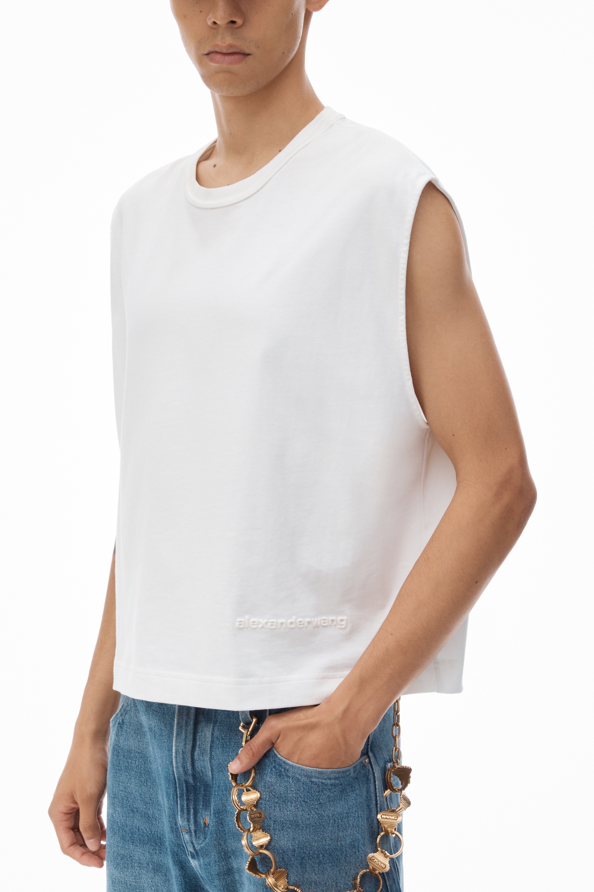 Men's Muscle Tank in Cotton Jersey - 3