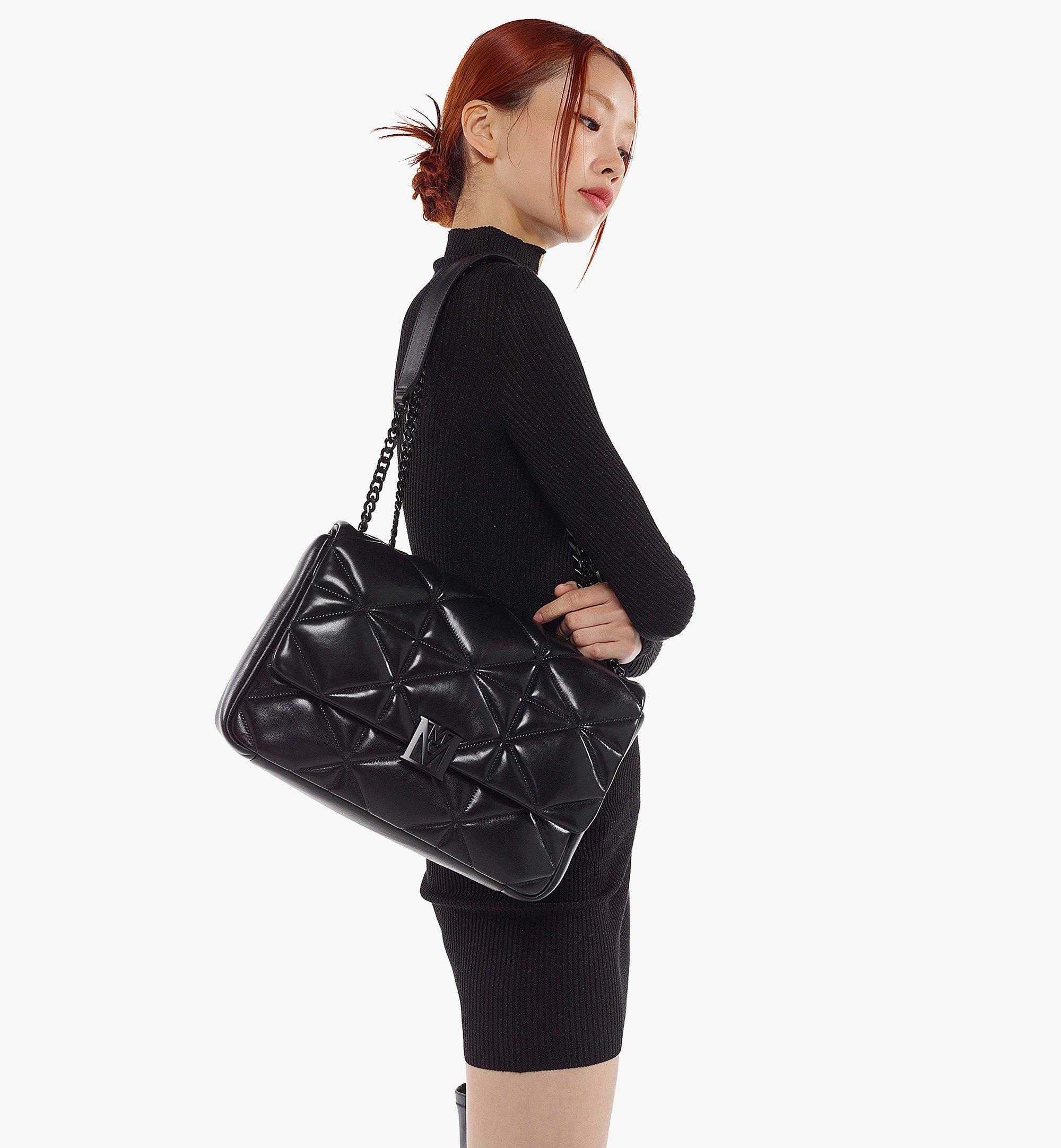 Travia Shoulder Bag in Cloud Quilted Leather - 6