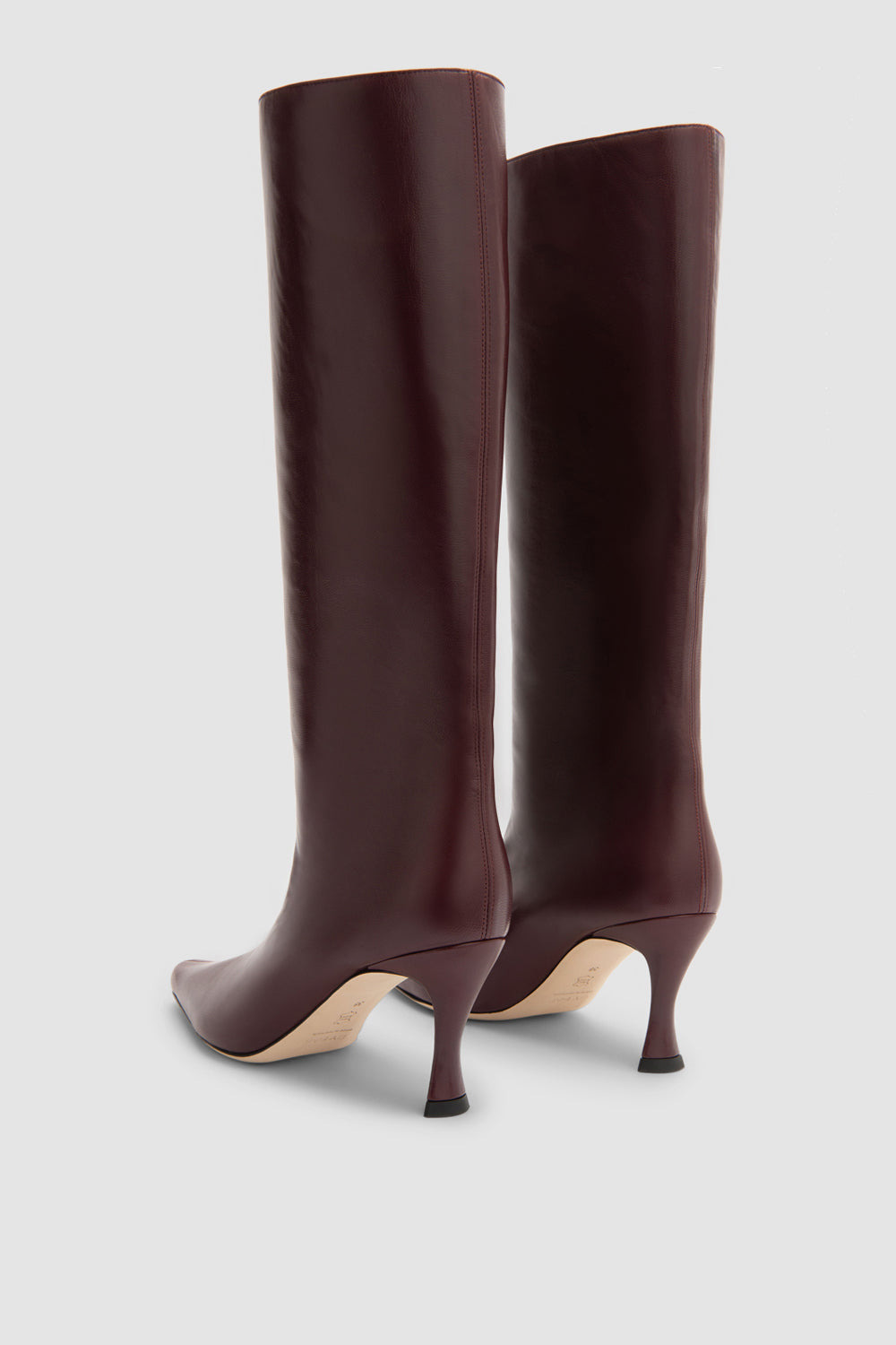Stevie 42 Sour Cherry Lamb Nappa Leather Knee-High Boot - 4