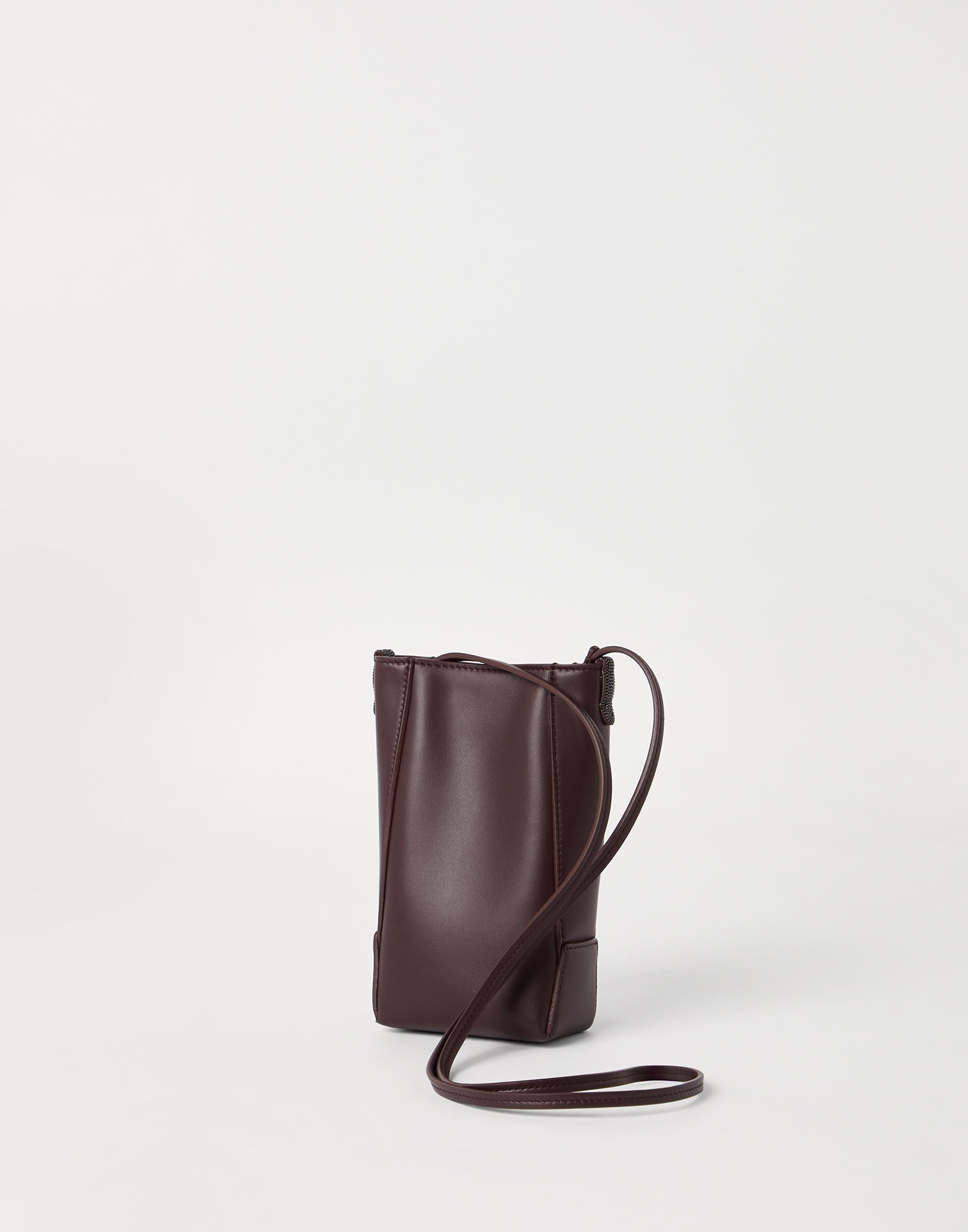 BC Duo phone holder in calfskin with monili - 2