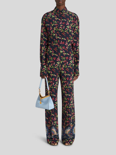 Etro PALAZZO TROUSERS WITH BERRY PRINT outlook