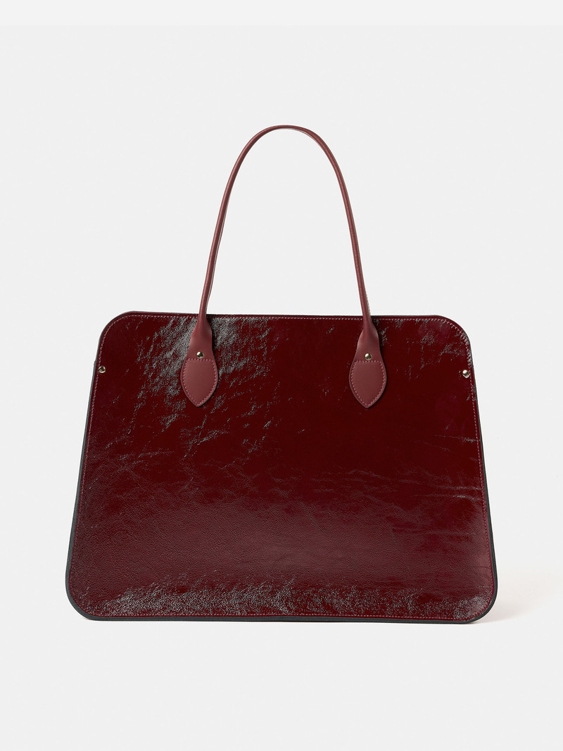 The Work Bag - Oxblood Patent 1