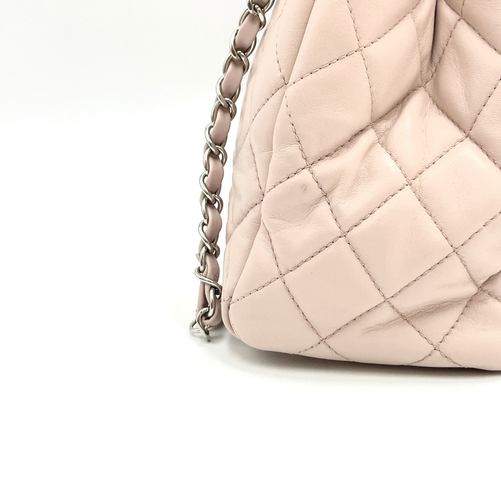 Chanel No. 20 Baby Pink Lambskin Chain Shoulder Bag - 10