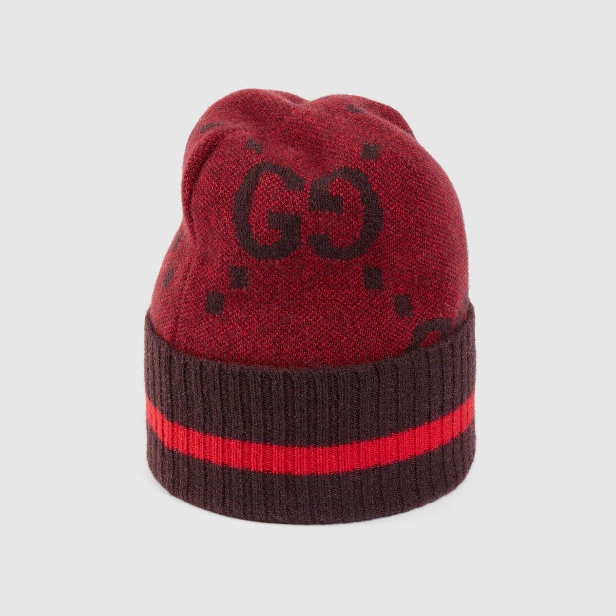 GG knit cashmere hat - 3