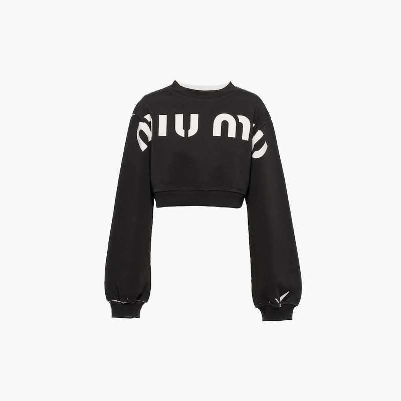Printed cotton sweatshirt - 1