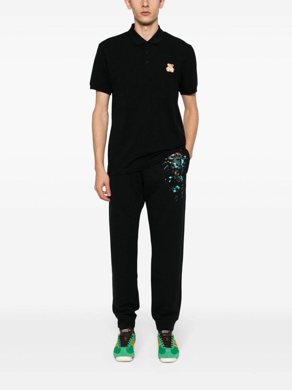 logo-print cotton track pants - 2