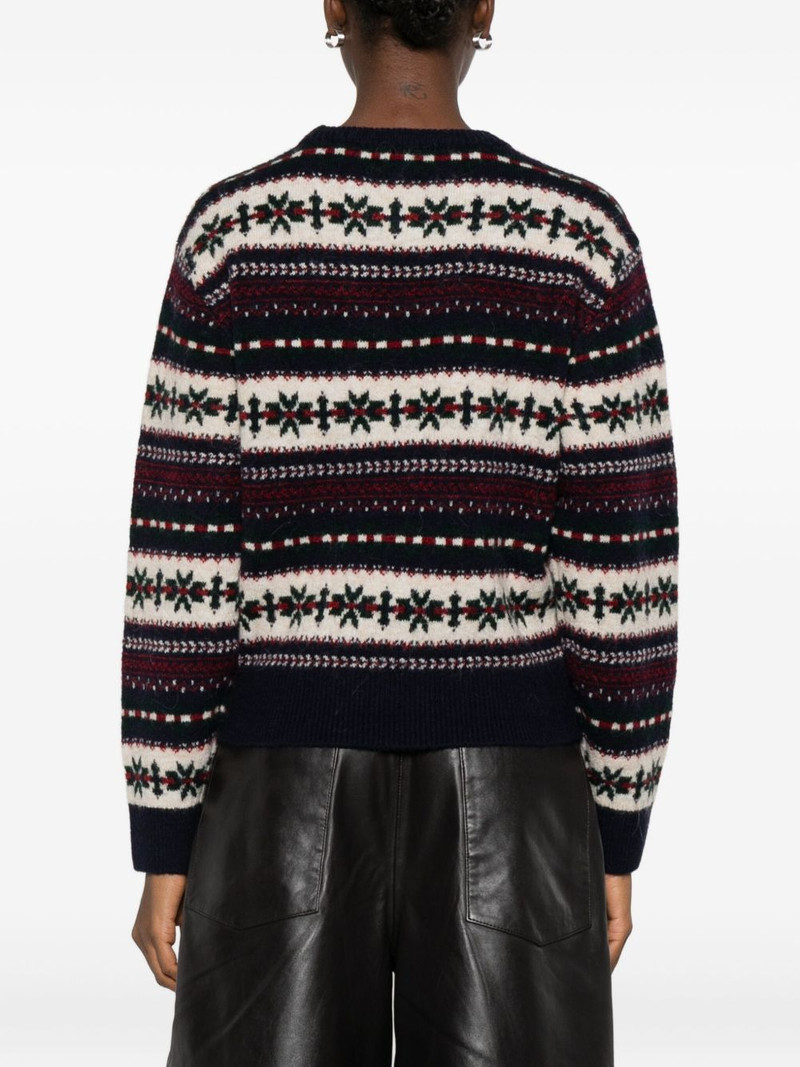 Fairisle-pattern crew-neck jumper 4