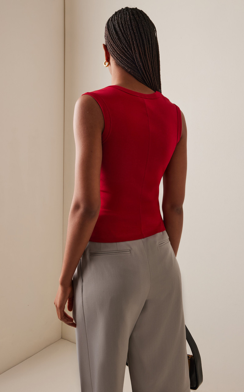 Dewi Cotton Tank Top red 4