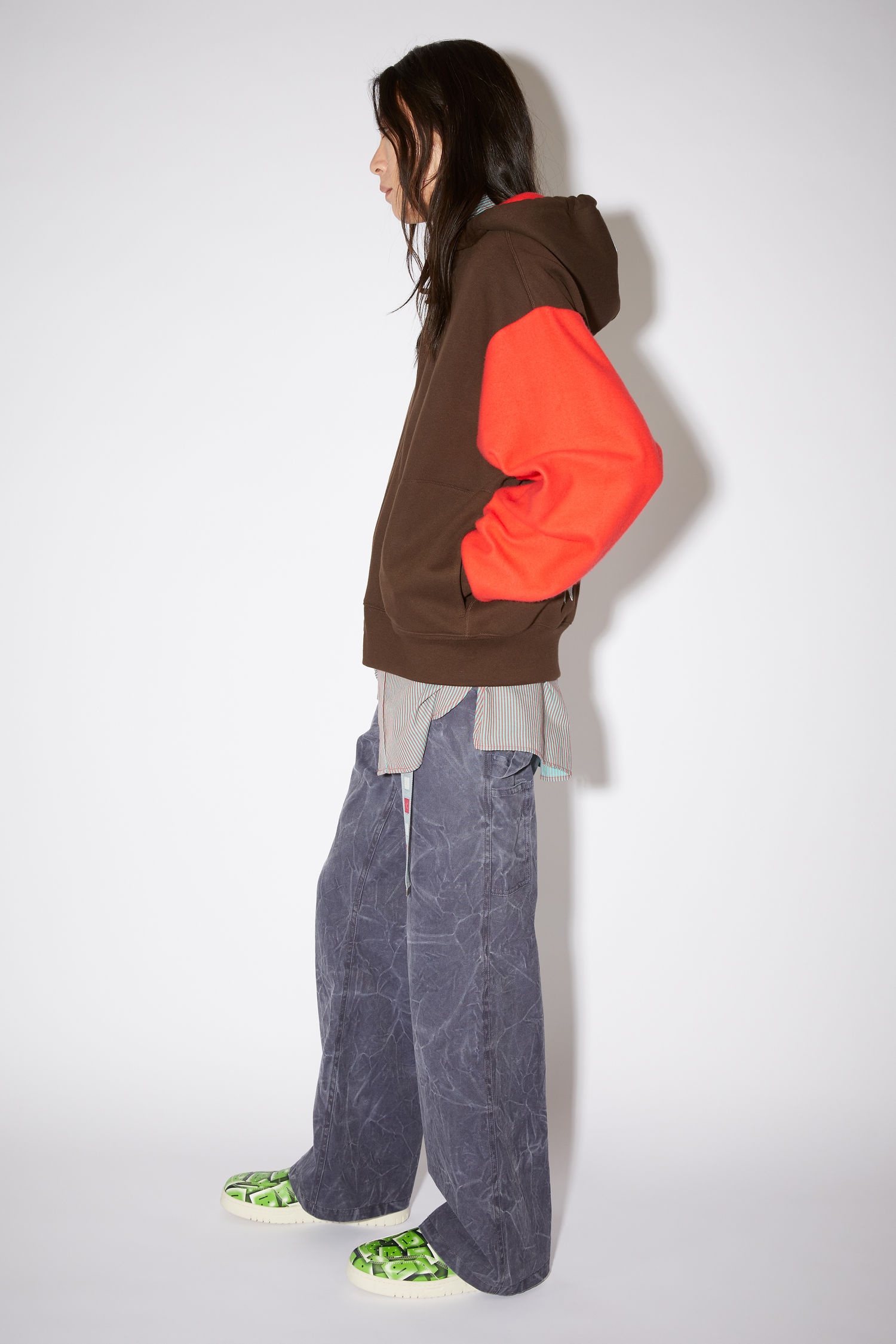 Printed sweatshirt - Cacao brown - 4