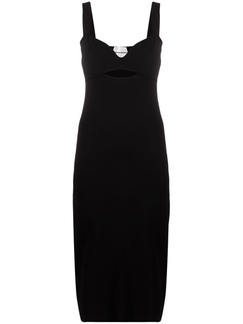 cut-out knitted midi dress 1