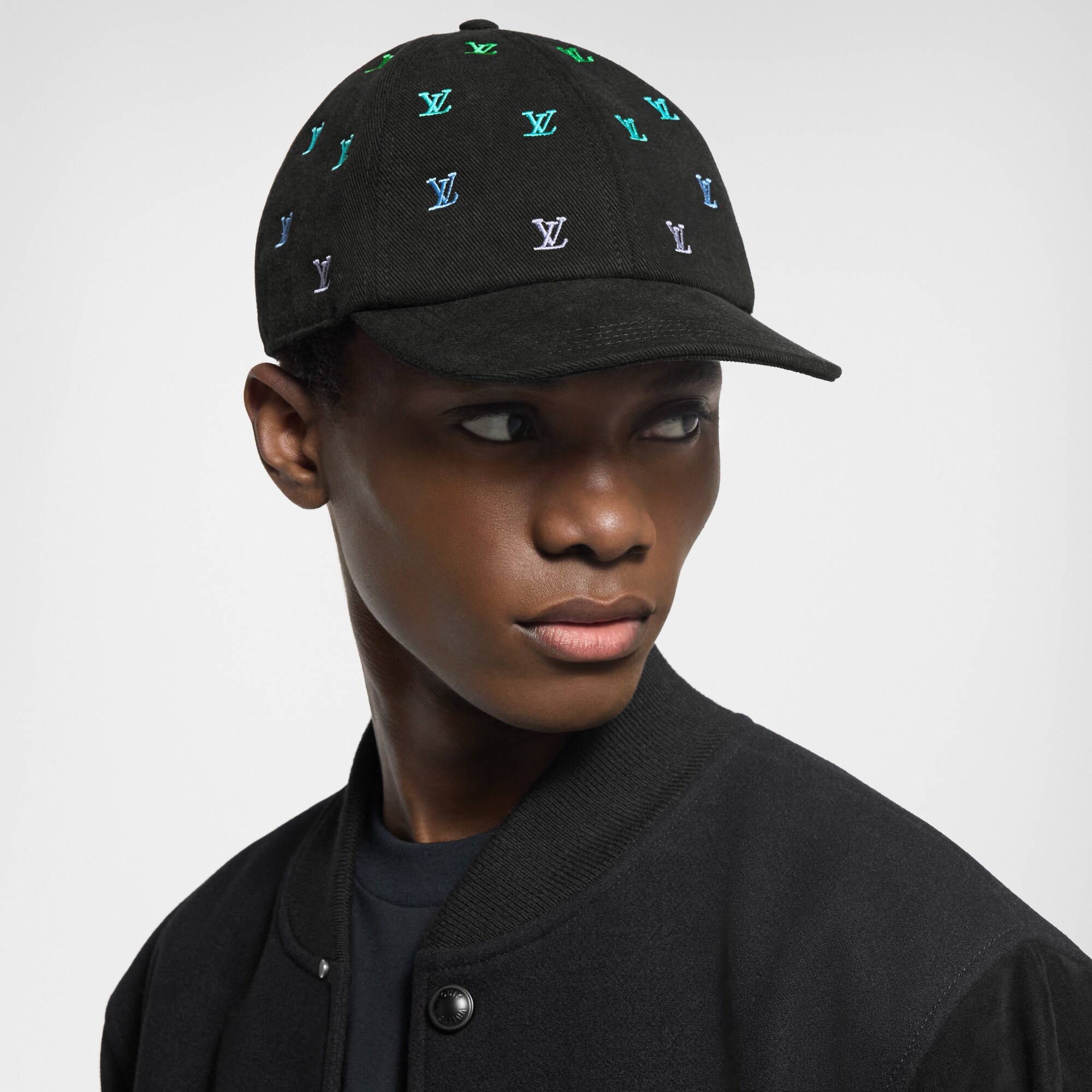 LV Blason Shading Denim Cap - 6