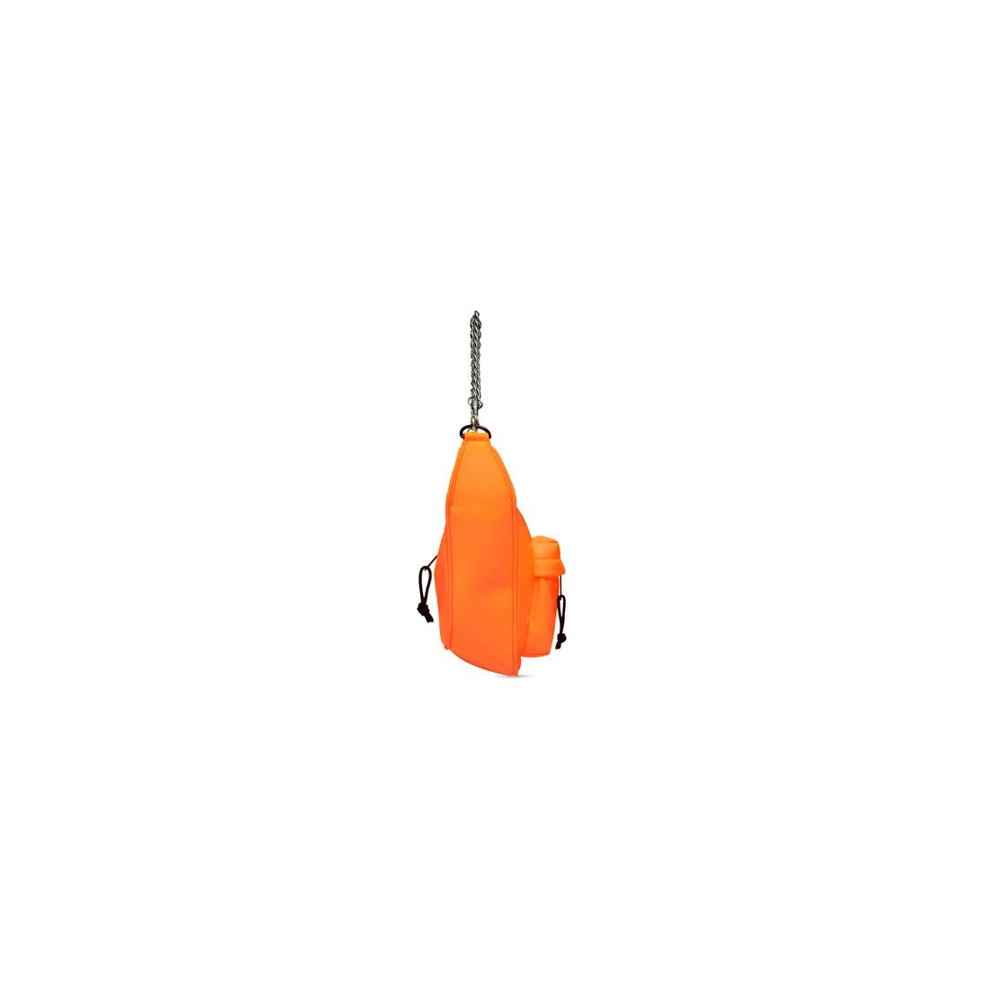Raver Medium Bag With Chain in Fluo Orange - 6
