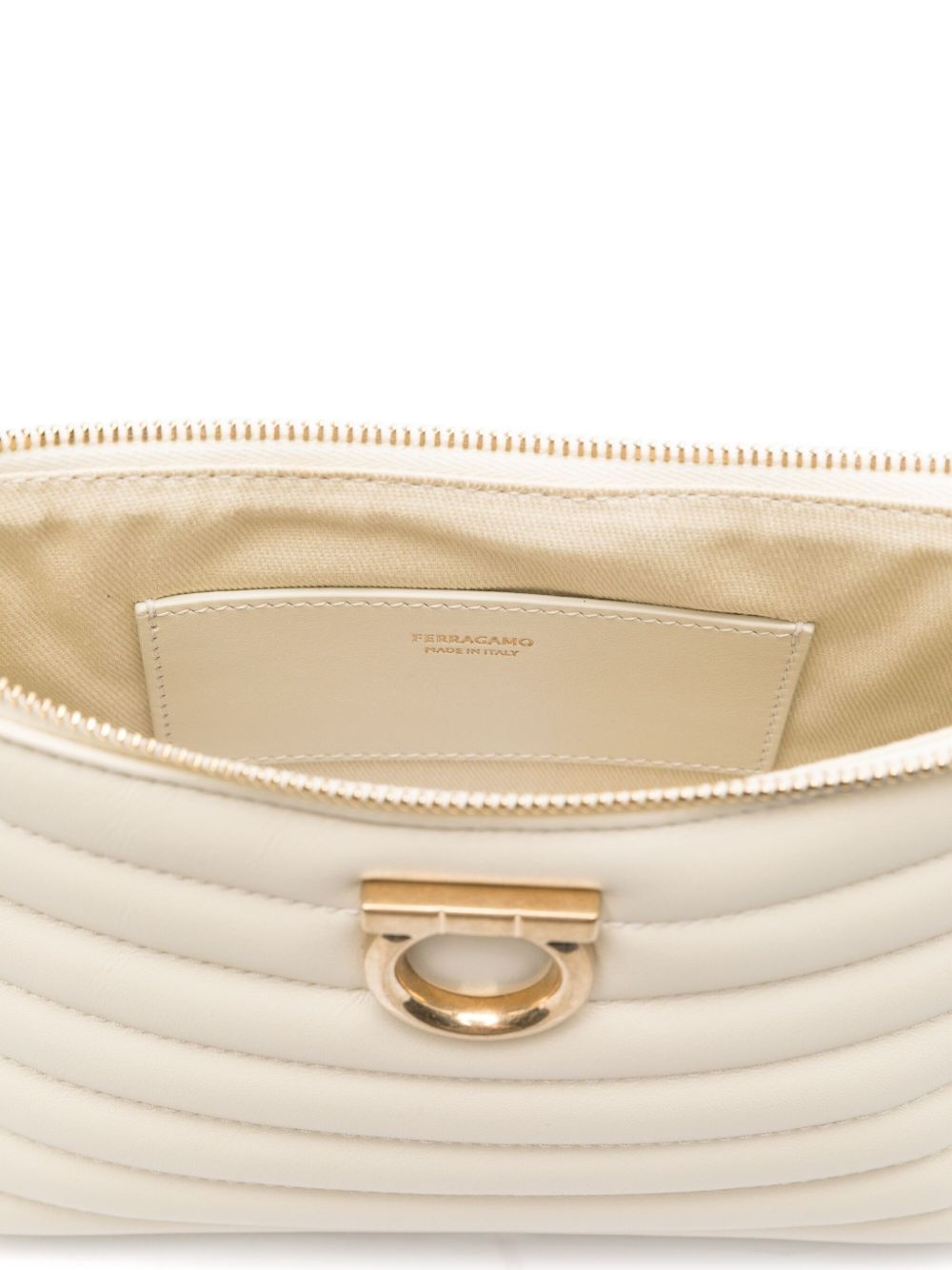 Gancini-plaque shoulder bag - 5