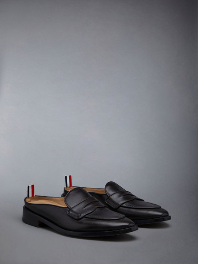 Thom Browne Box Calf Flexible Leather Sole Varsity Penny Loafer Mule outlook