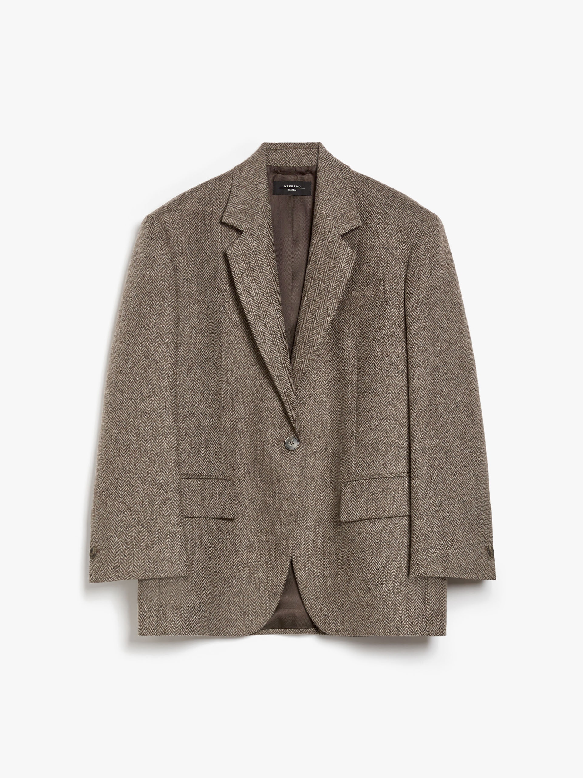 WEEKEND Max Mara PISTOIA Oversized Shetland-look wool blazer