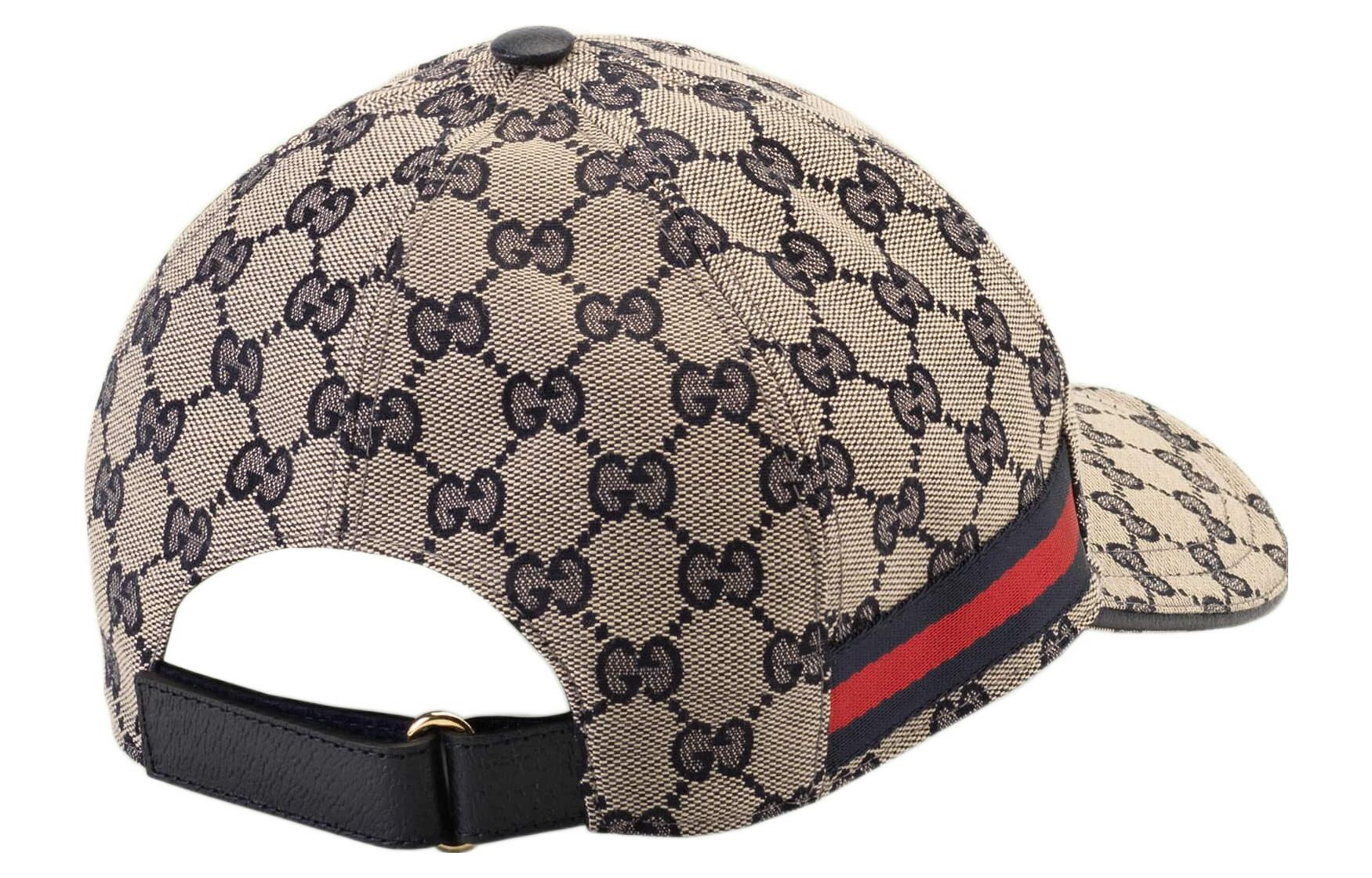 Gucci Original GG Canvas Baseball Hat With Web 'Beige Blue' 696845-4HAQQ-4068 - 3