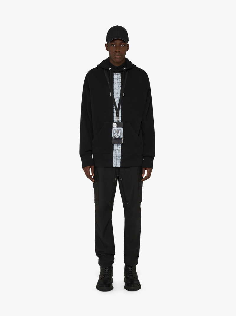 Givenchy HOODIE WITH TAG EFFECT 4G WEBBING outlook