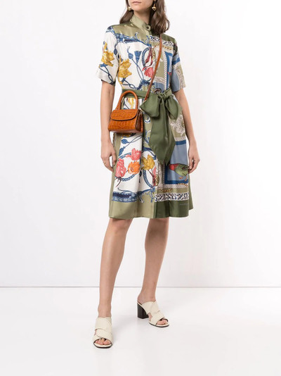 Salvatore Ferragamo Scarf print tie dress outlook