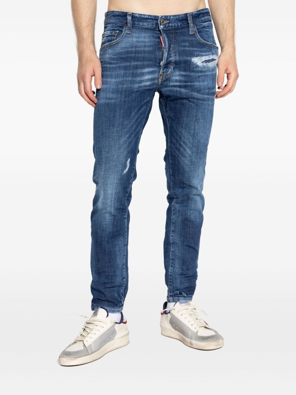logo-tag jeans - 3