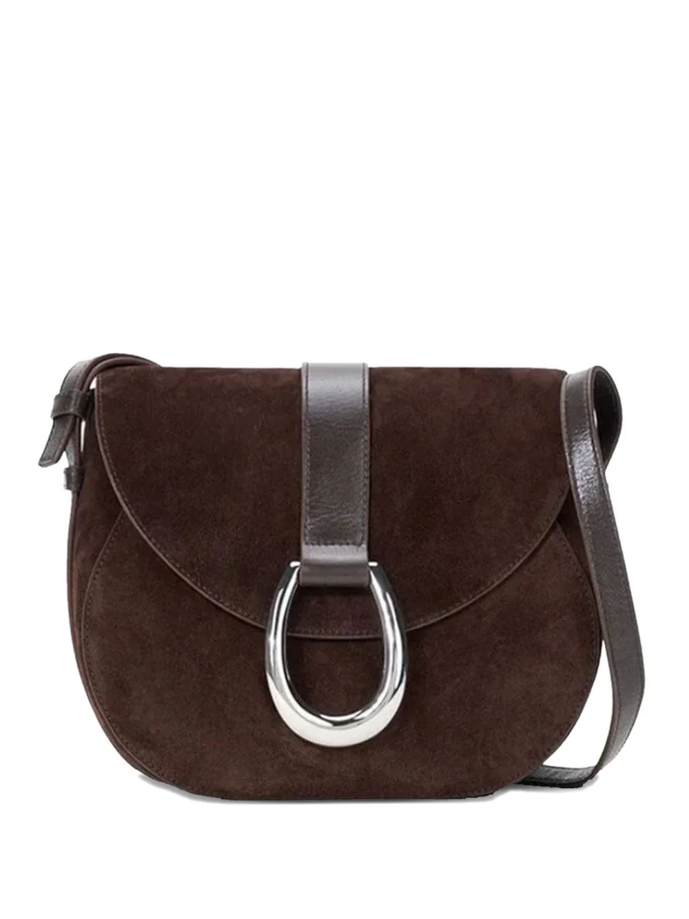 Bella Saddle suede cross body bag - 1
