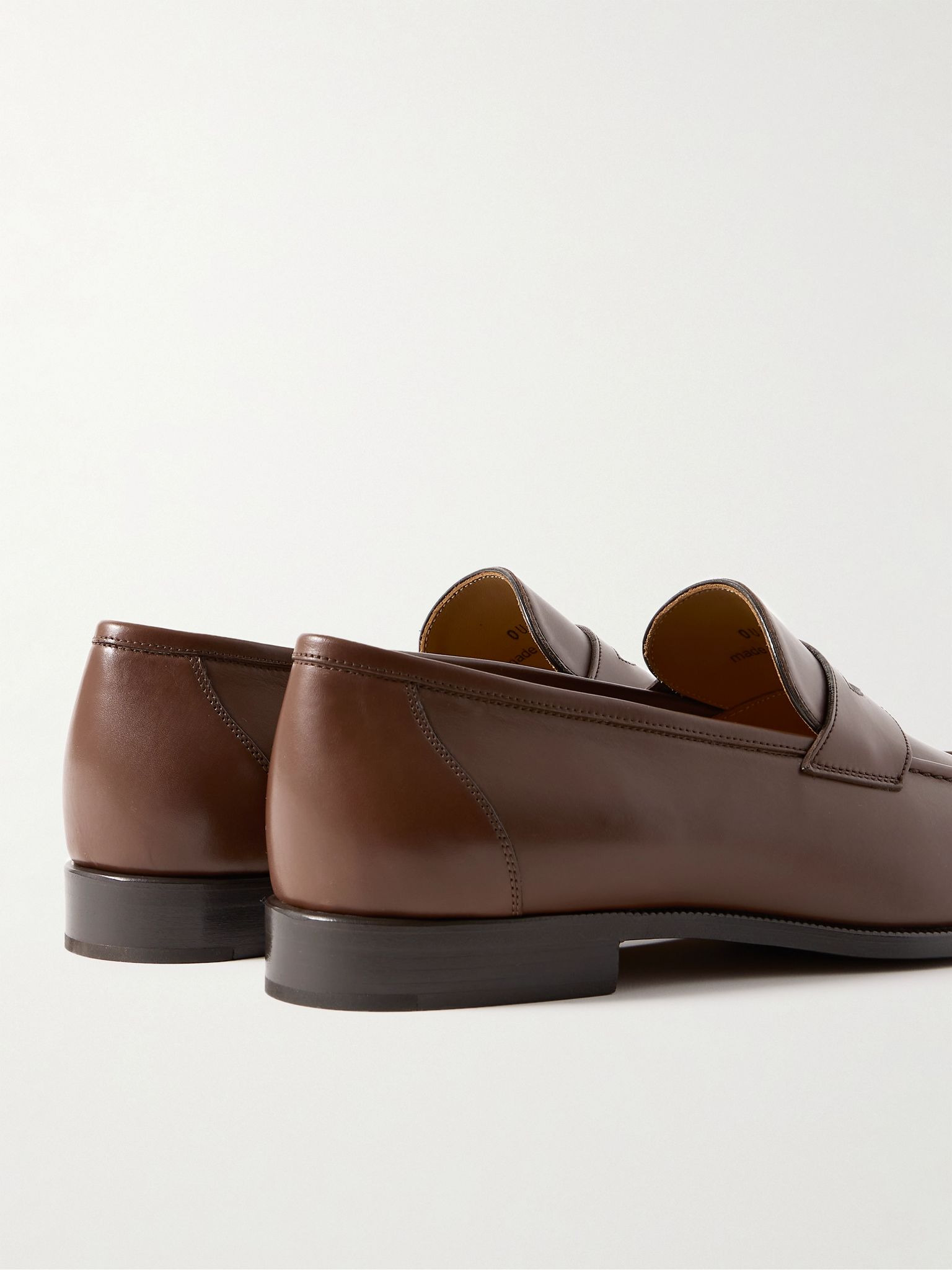 Sergio Walk Leather Penny Loafers Brown - 5