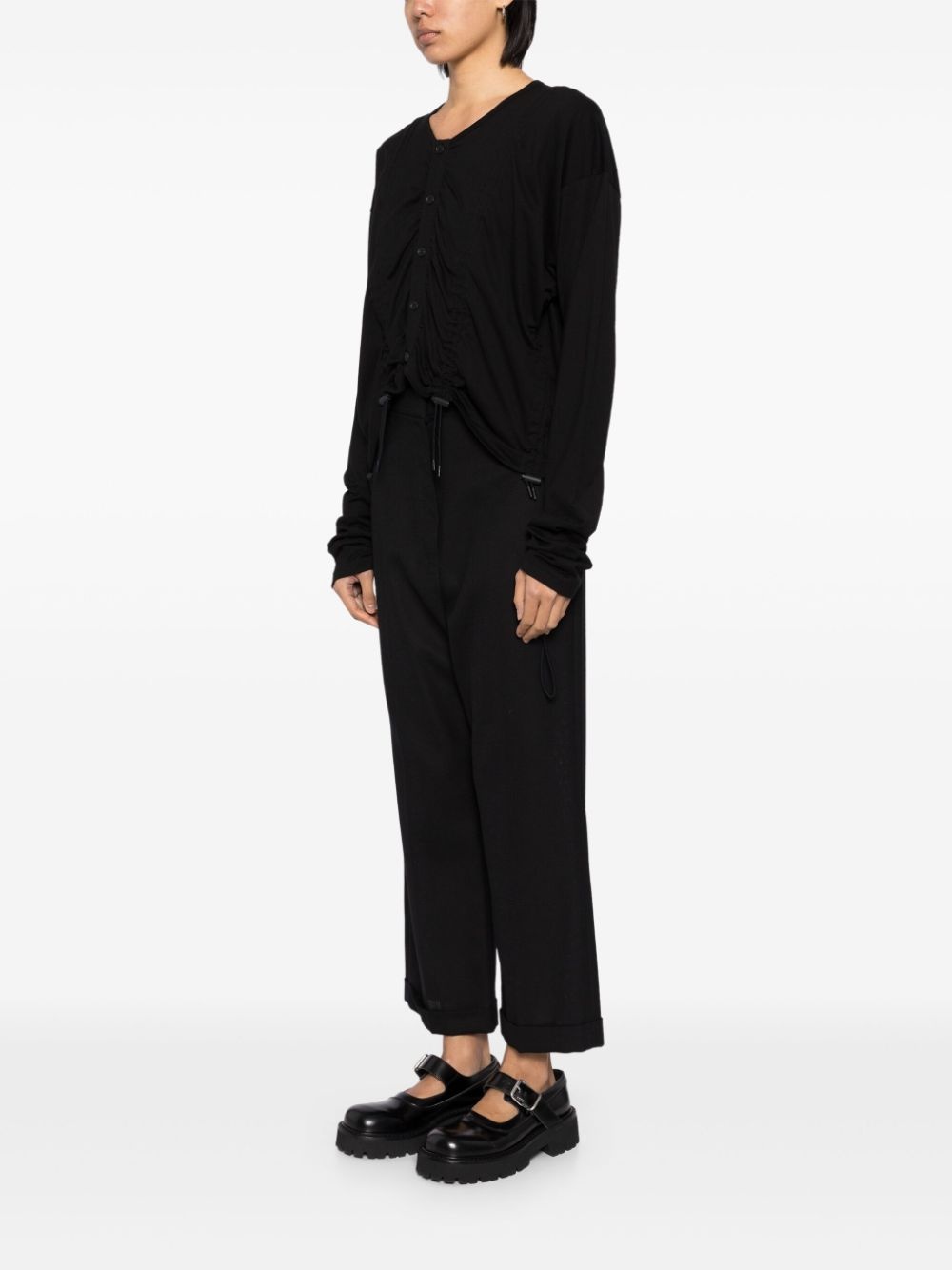 elasticated cardigan - 3