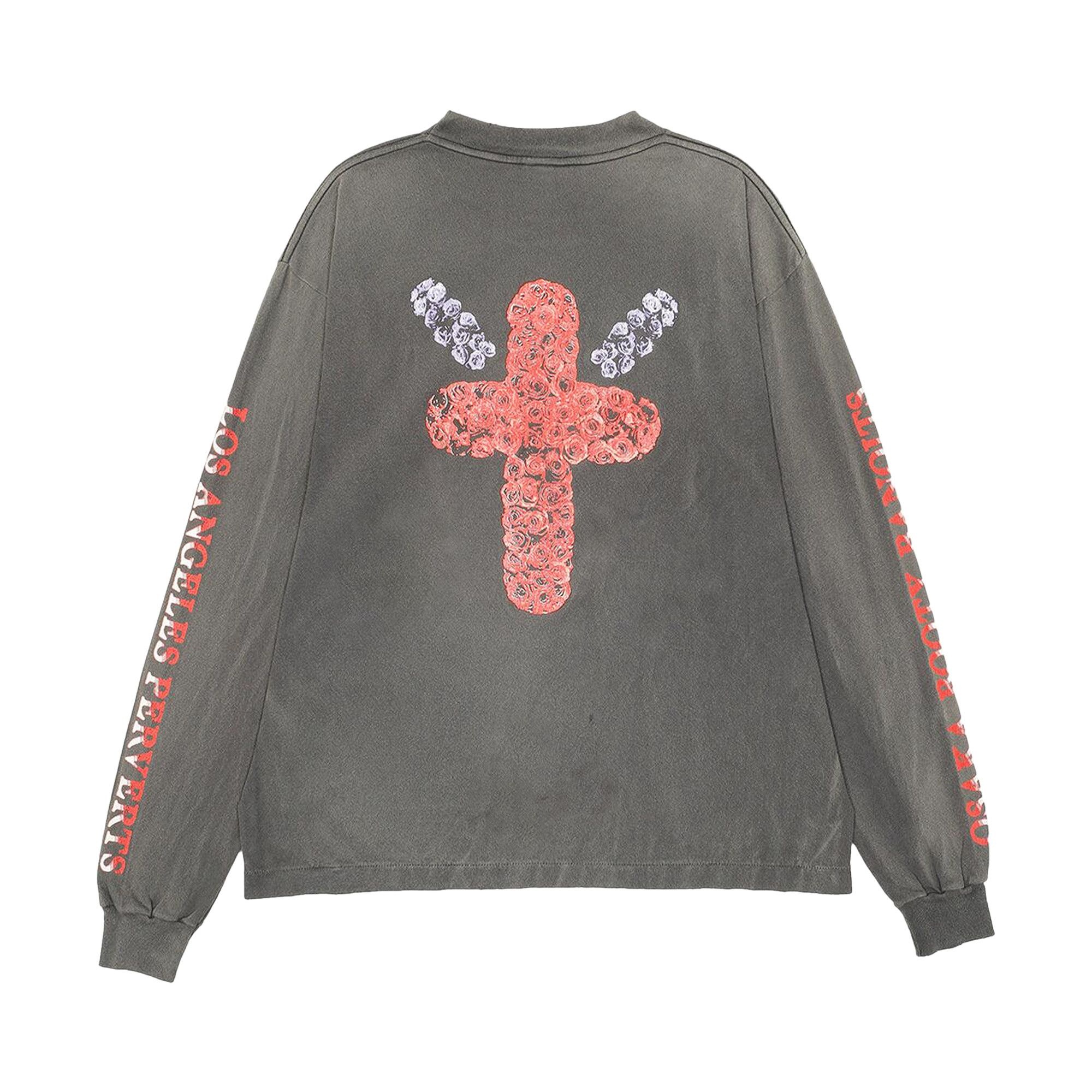 SAINT Mxxxxxx Born Saint Long-Sleeve T-Shirt 'Black' - 2
