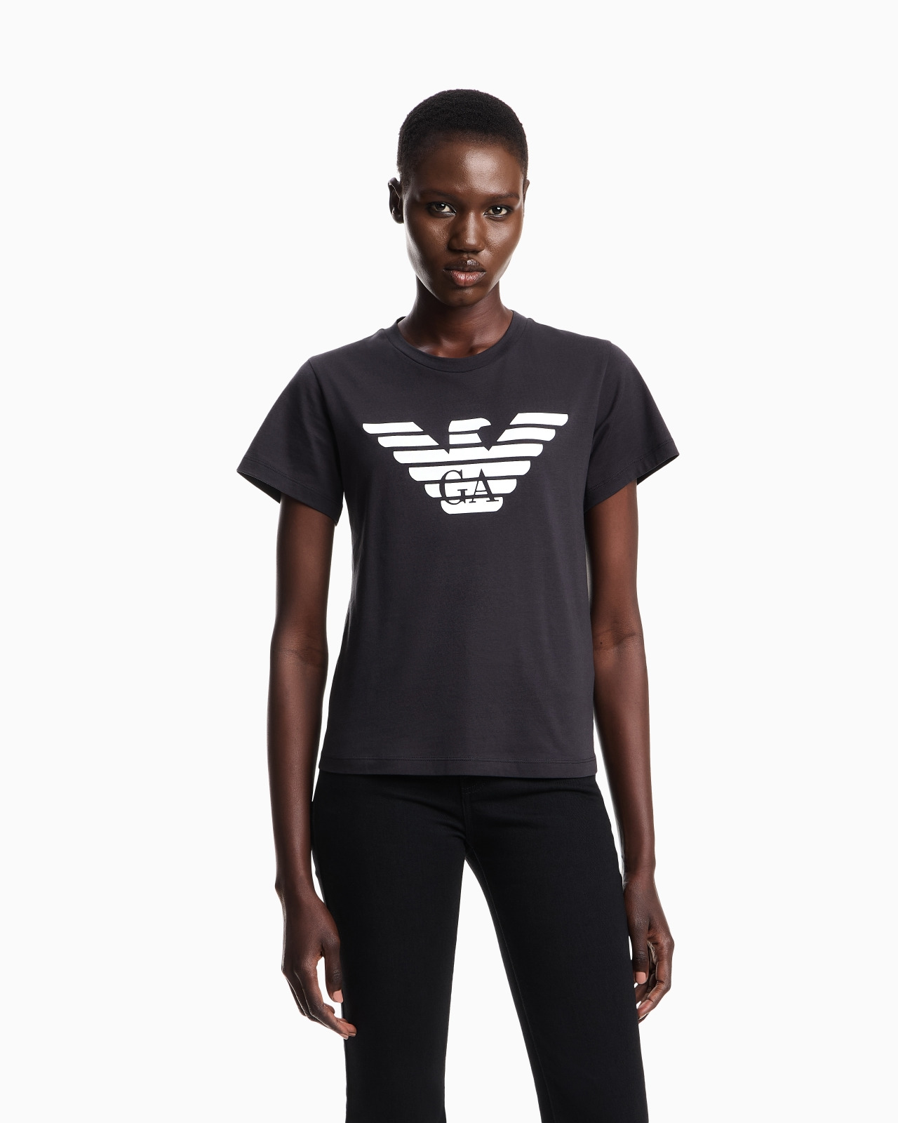 ASV organic-jersey T-shirt with logo print - 4