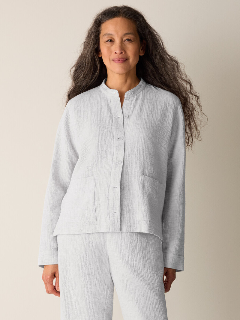 EILEEN FISHER Organic Cotton Doubleweave Shirt Jacket outlook