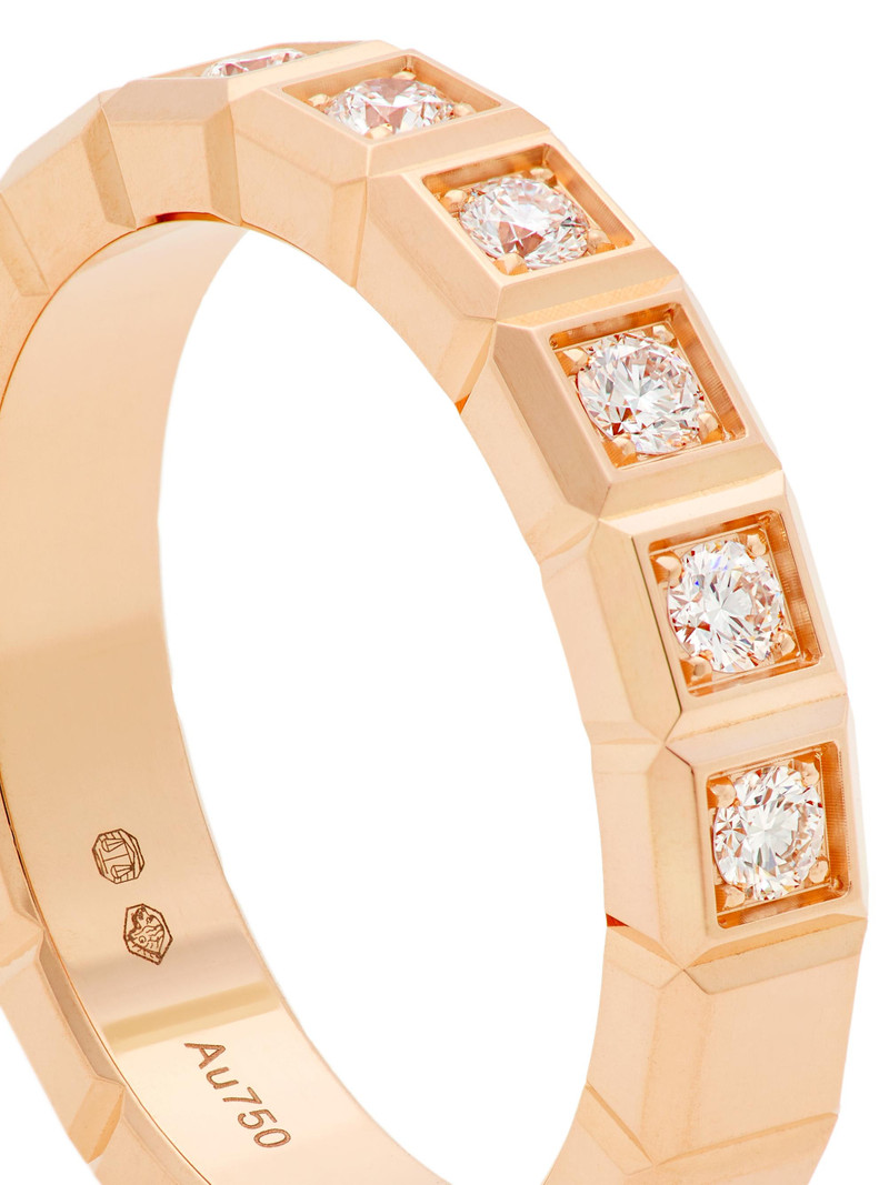 Women's Ice Cube 18K Rose Gold & Diamond Ring - Rose Gold 3