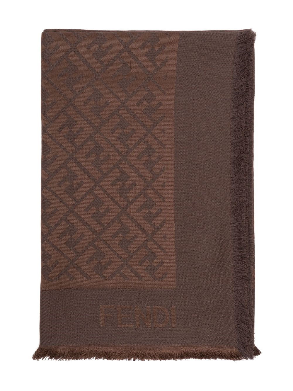 FF silk and wool scarf - 1