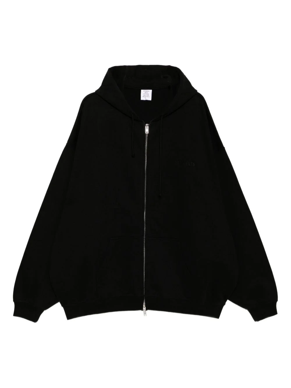 logo-embroidered hoodie - 1