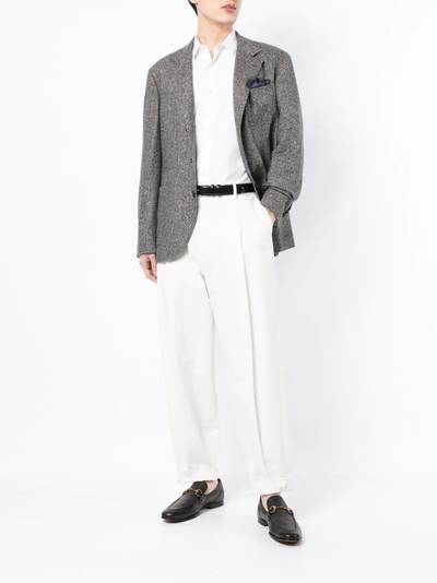 Brunello Cucinelli single-breasted blazer outlook